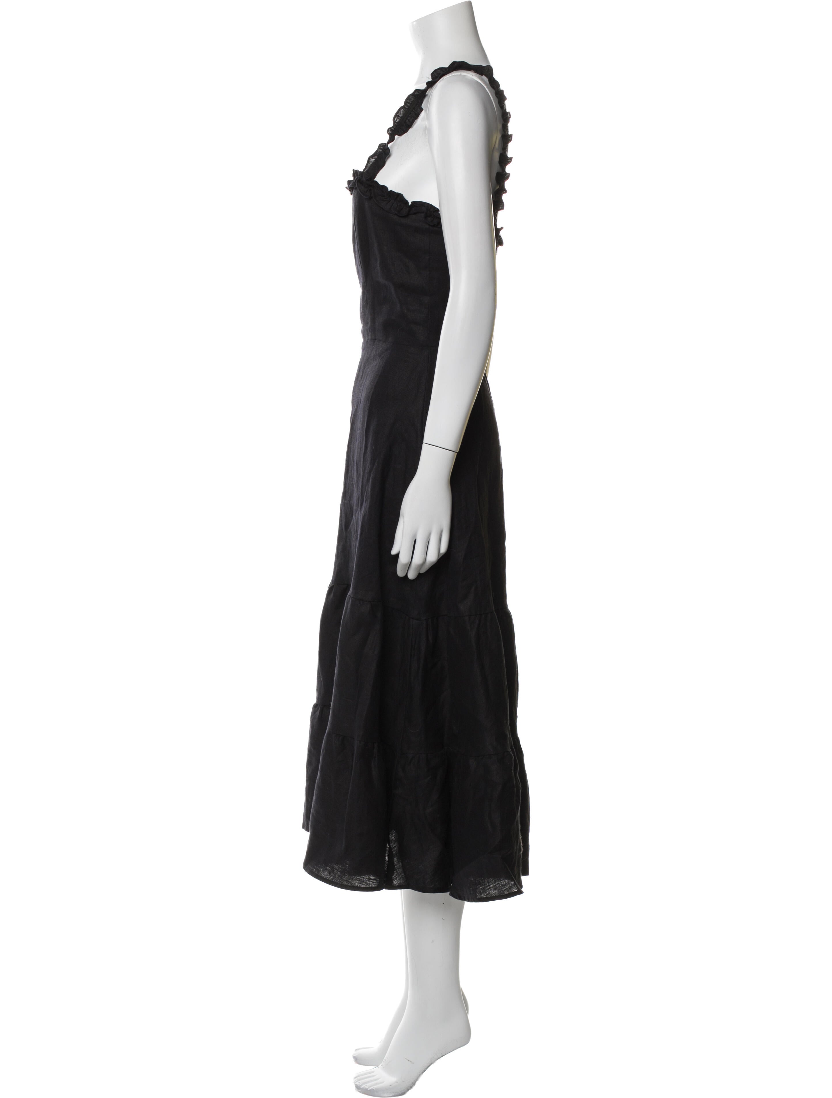 Reformation Linen Midi Length Dress