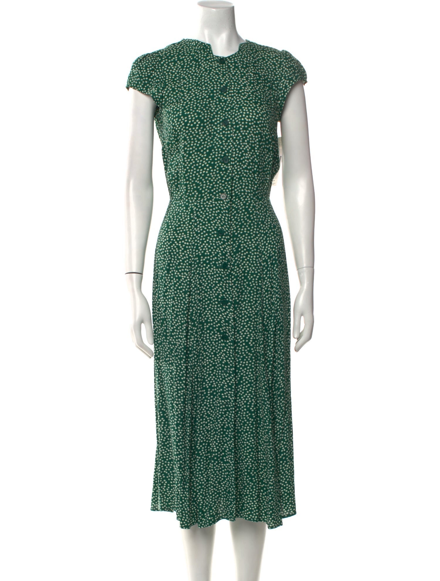 Reformation Printed Midi Length Dress