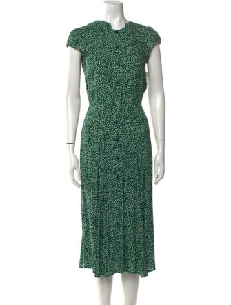Reformation Printed Midi Length Dress