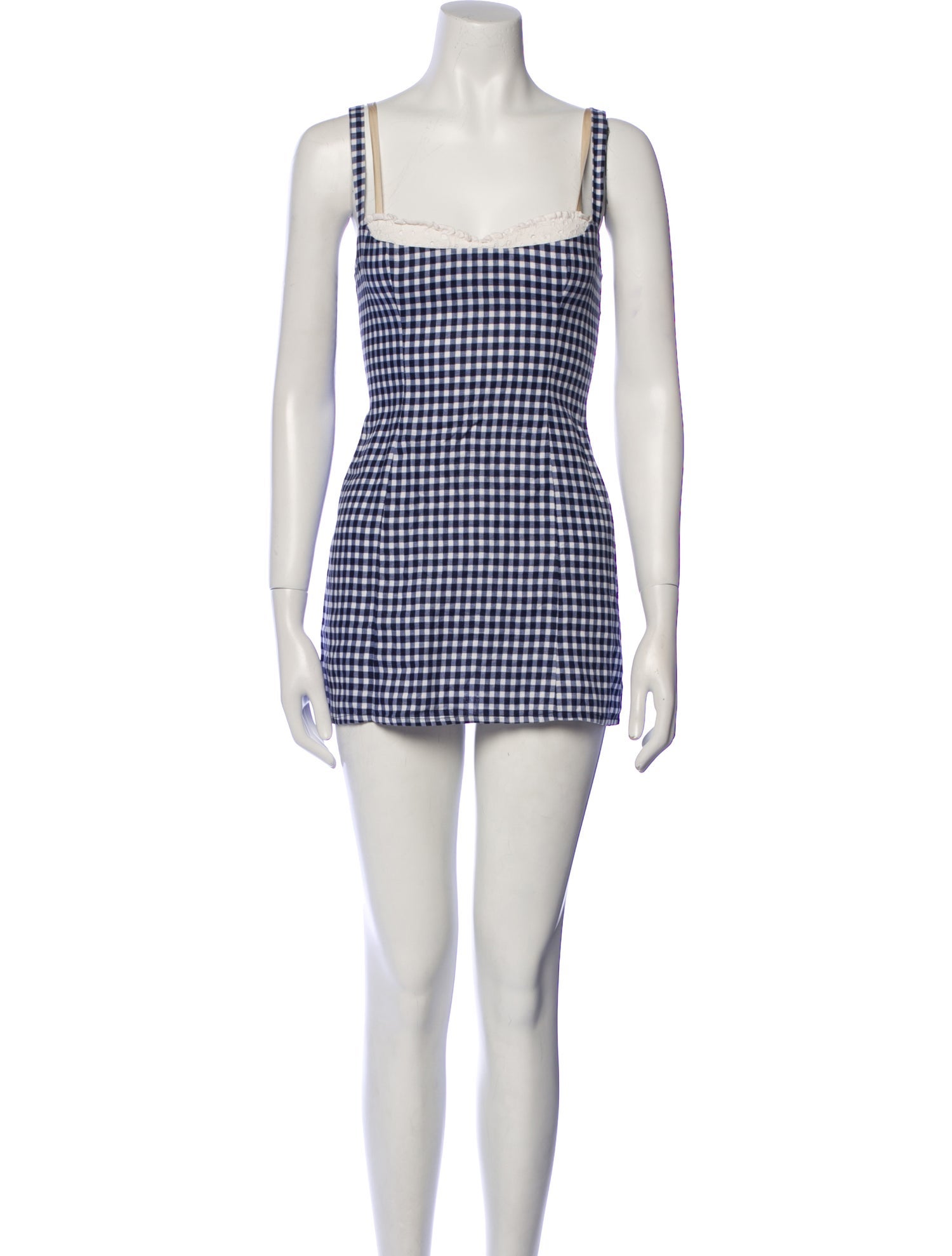 Reformation Plaid Print Mini Dress