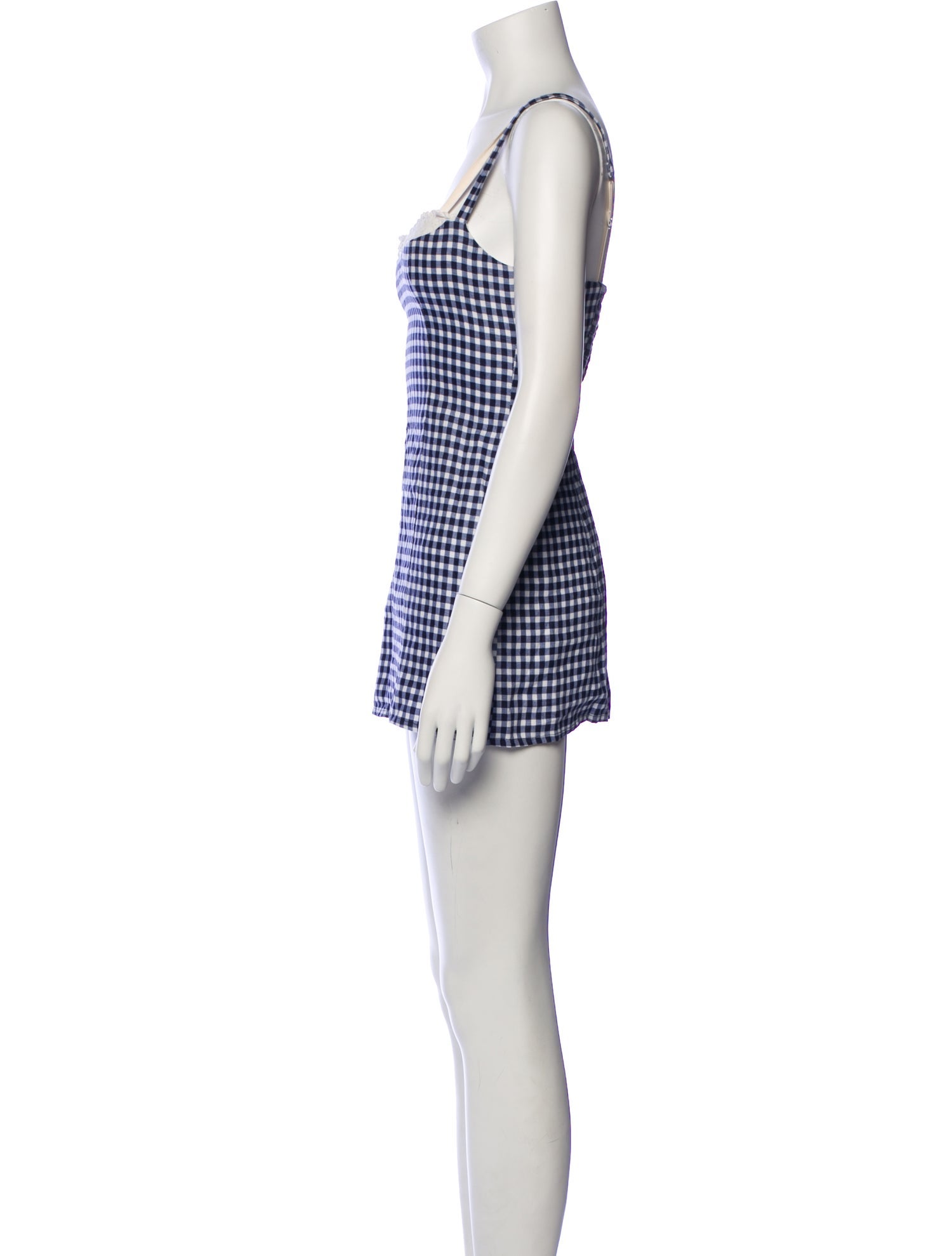 Reformation Plaid Print Mini Dress