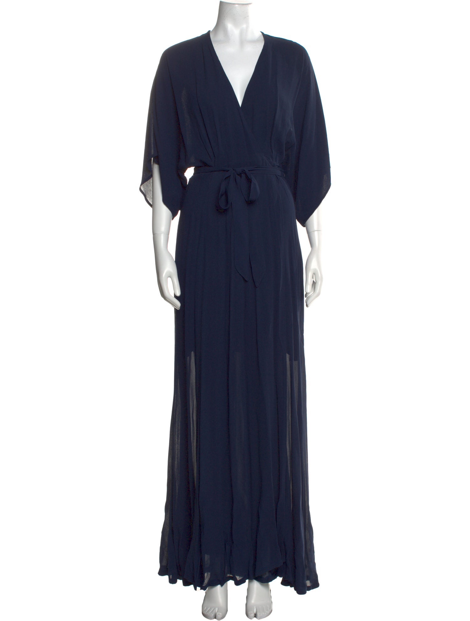 Reformation V-Neck Long Dress