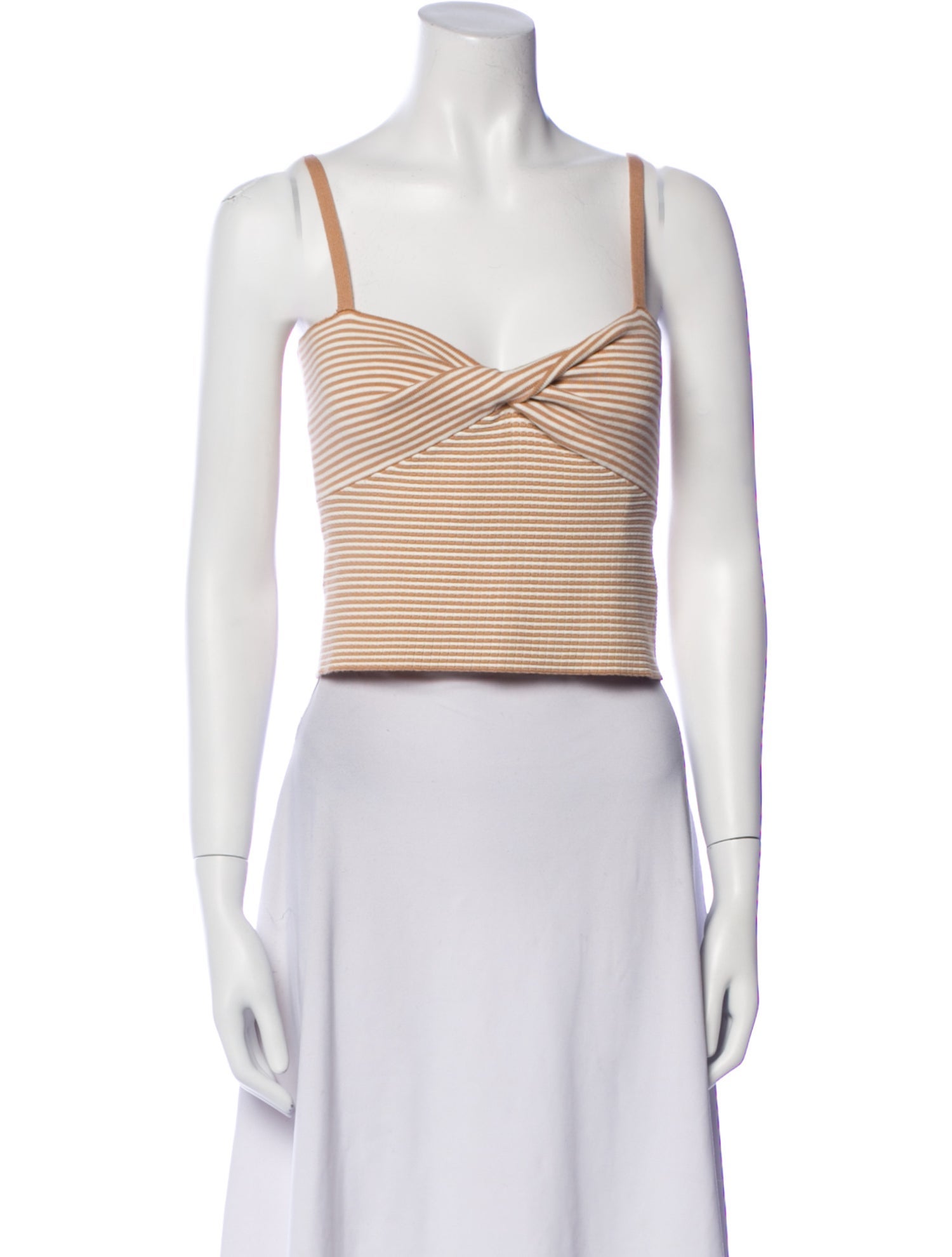 Reformation V-Neck Sleeveless Crop Top
