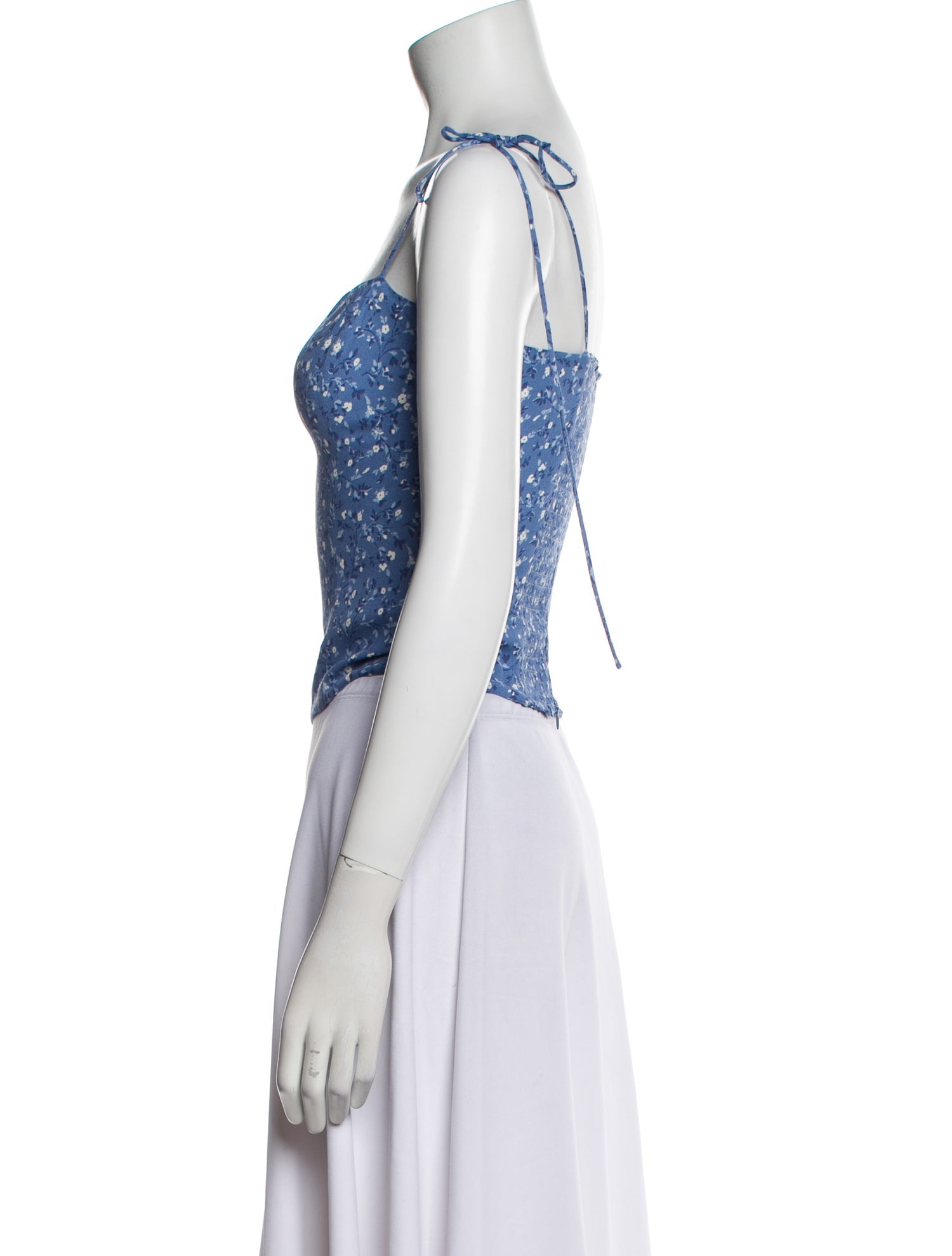 Reformation Floral Print Square Neckline Crop Top w/ Tags