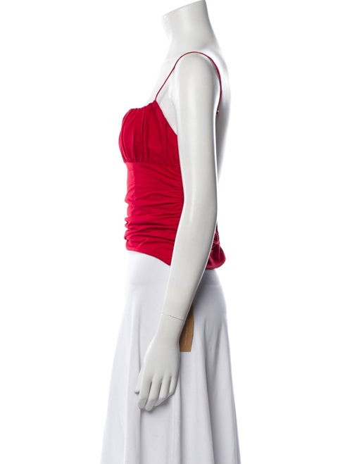 Reformation Square Neckline Sleeveless Crop Top