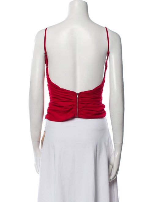 Reformation Square Neckline Sleeveless Crop Top