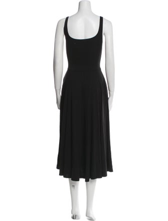 Reformation Scoop Neck Midi Length Dress