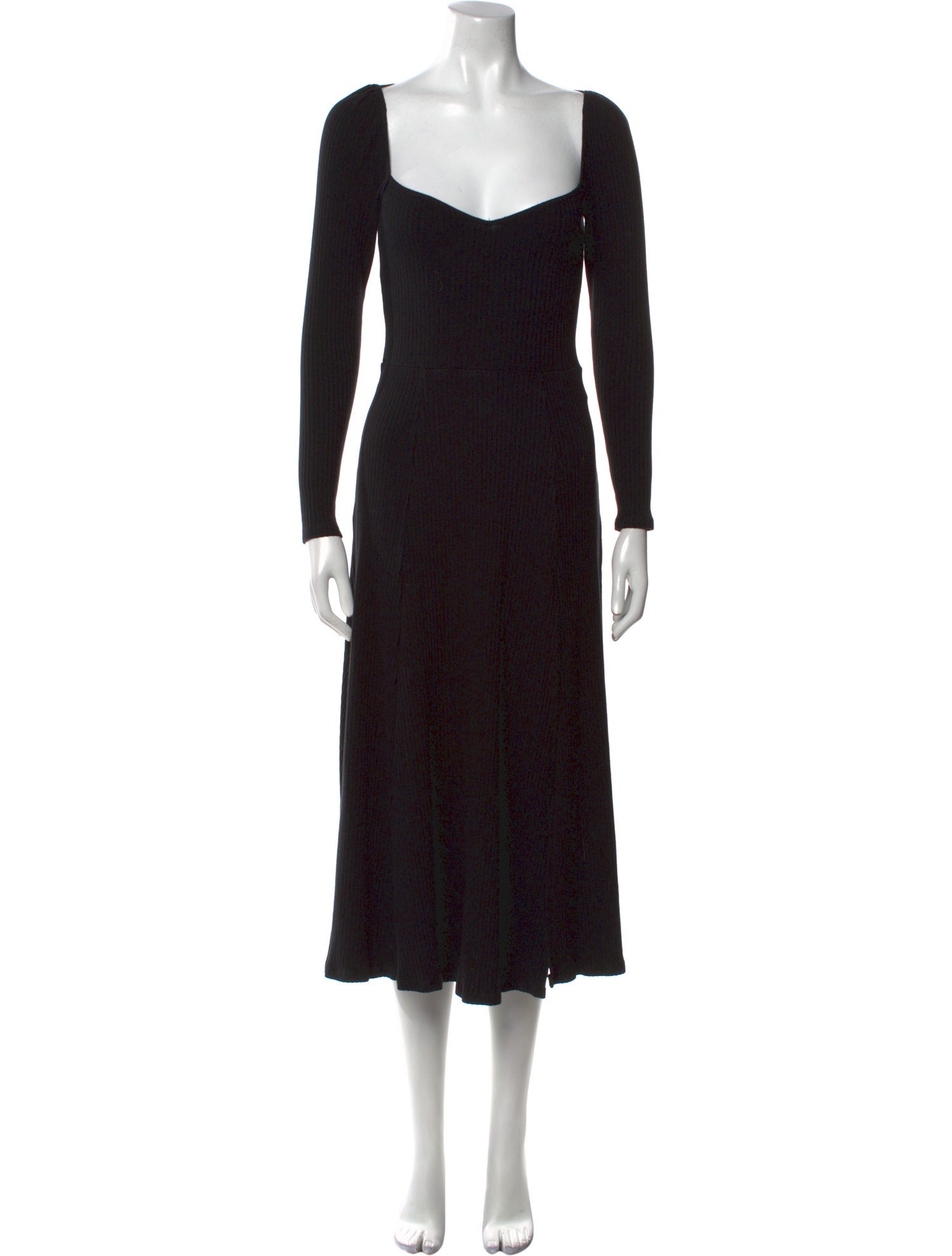 Reformation Square Neckline Midi Length Dress