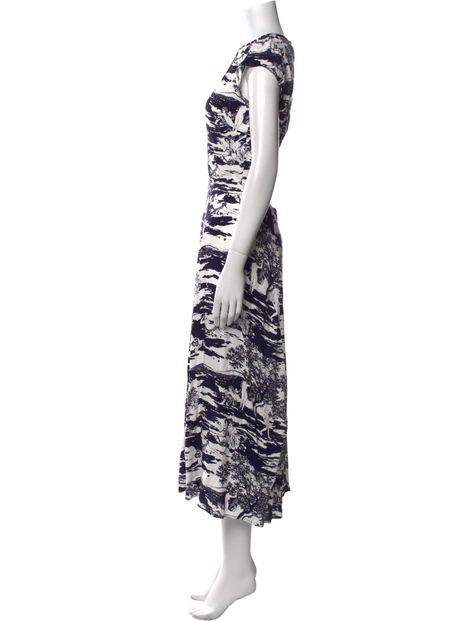 Reformation Printed Long Dress