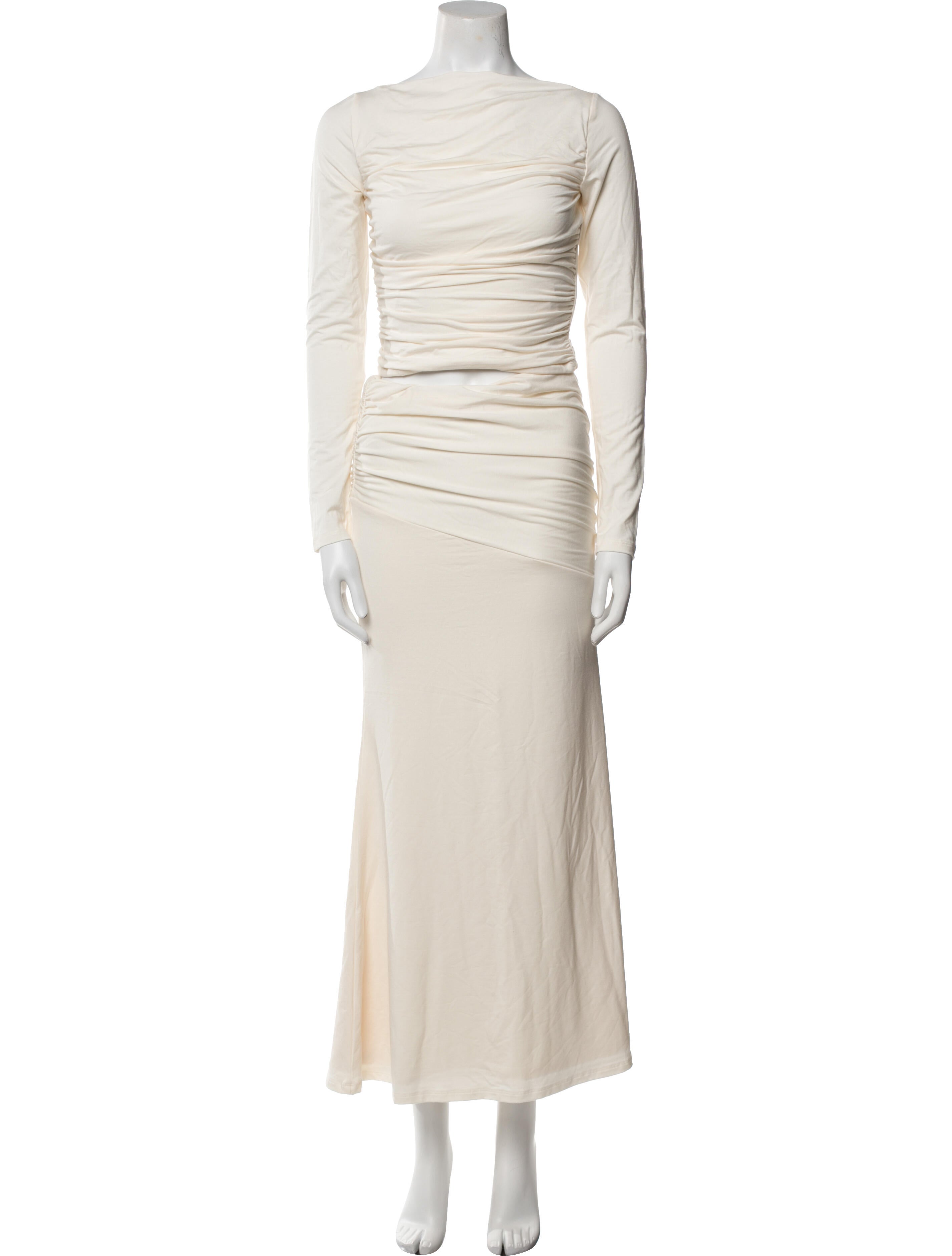 Reformation Ruffle Embellishment Skirt Set