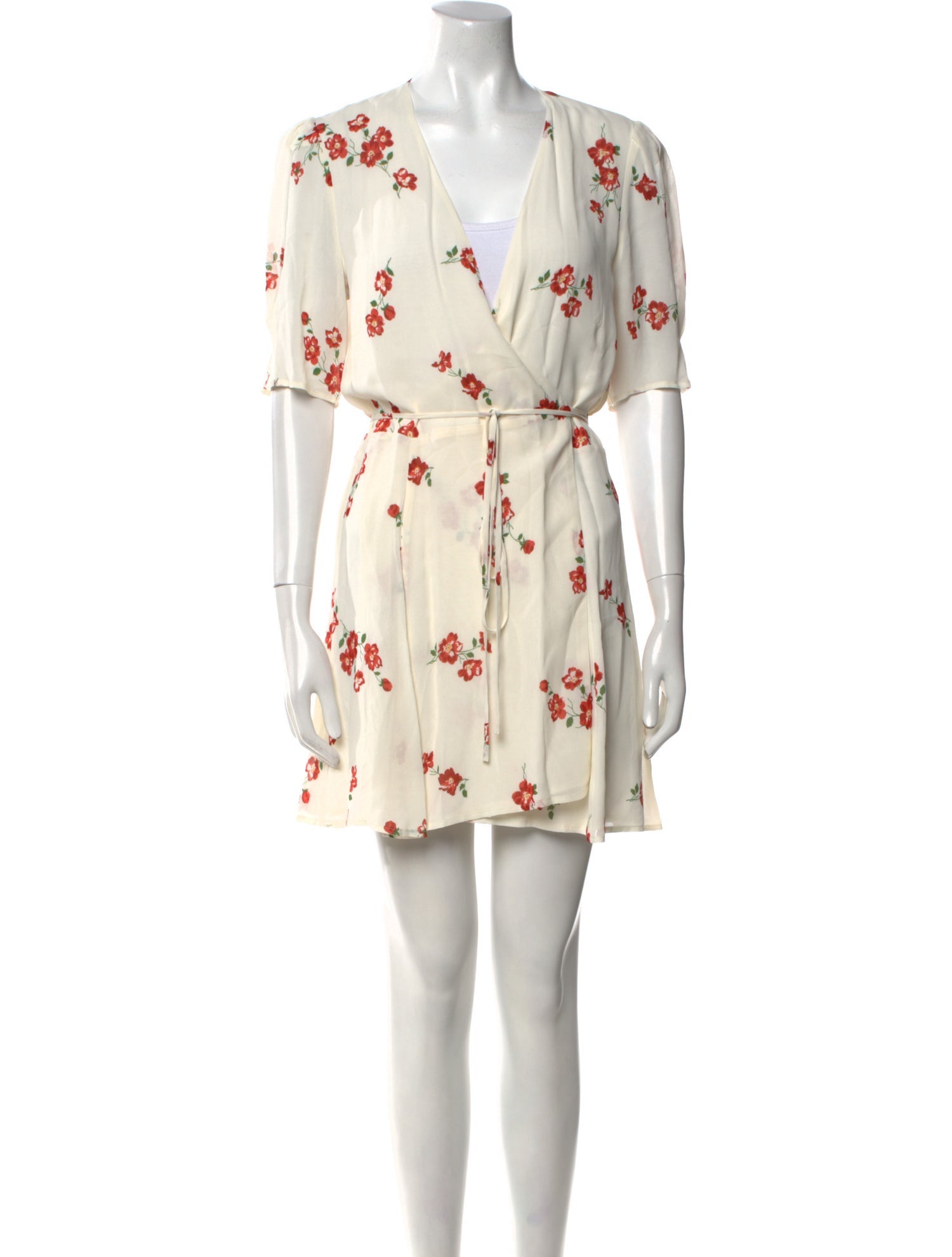 Reformation Floral Print Mini Dress