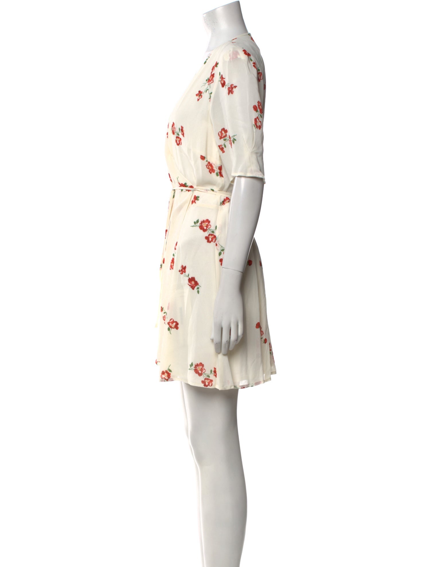 Reformation Floral Print Mini Dress