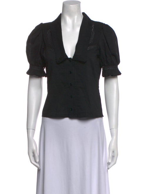 Reformation Short Sleeve Crop Top