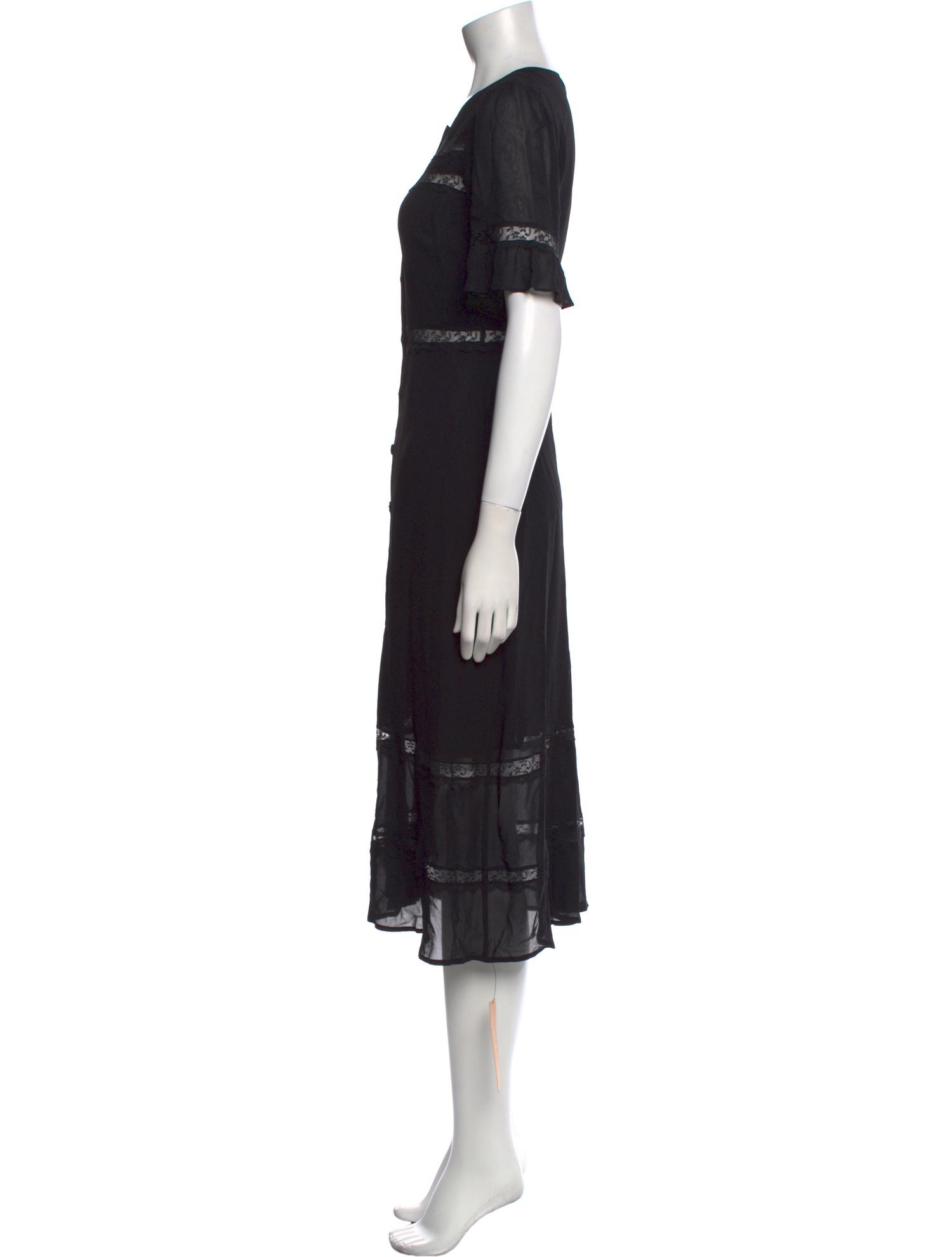 Reformation Crew Neck Midi Length Dress