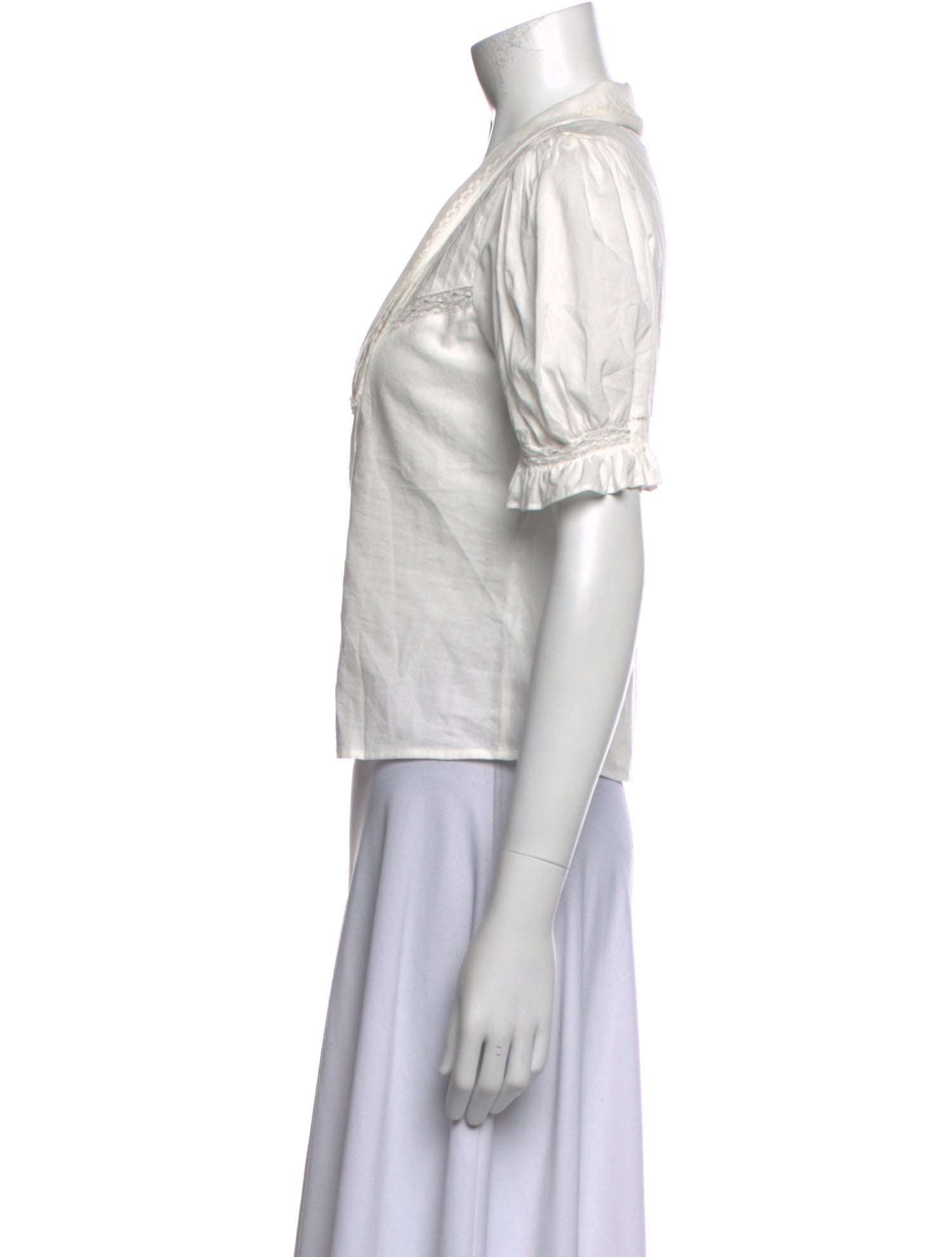 Reformation Short Sleeve Crop Top