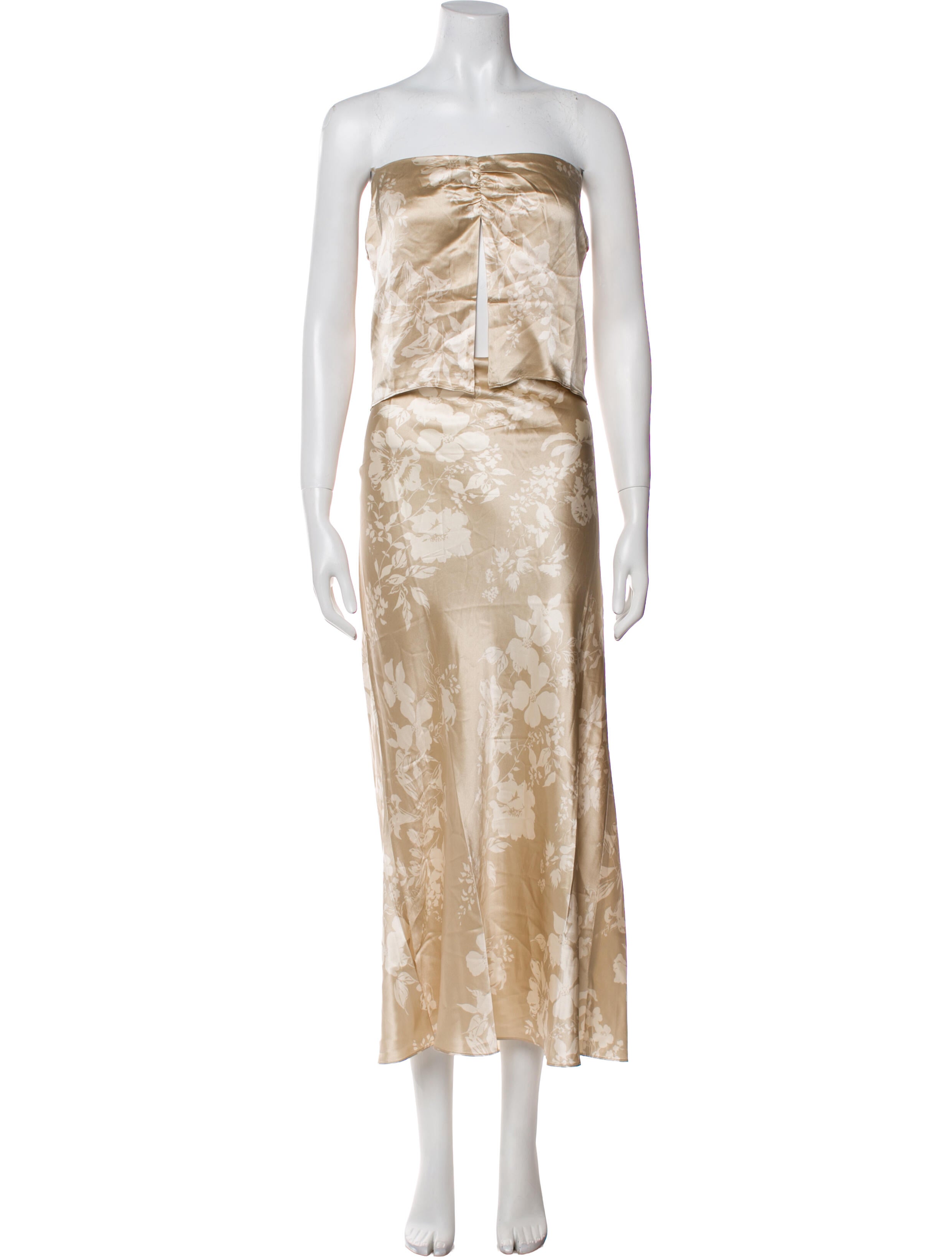 Reformation Silk Printed Skirt Set w/ Tags