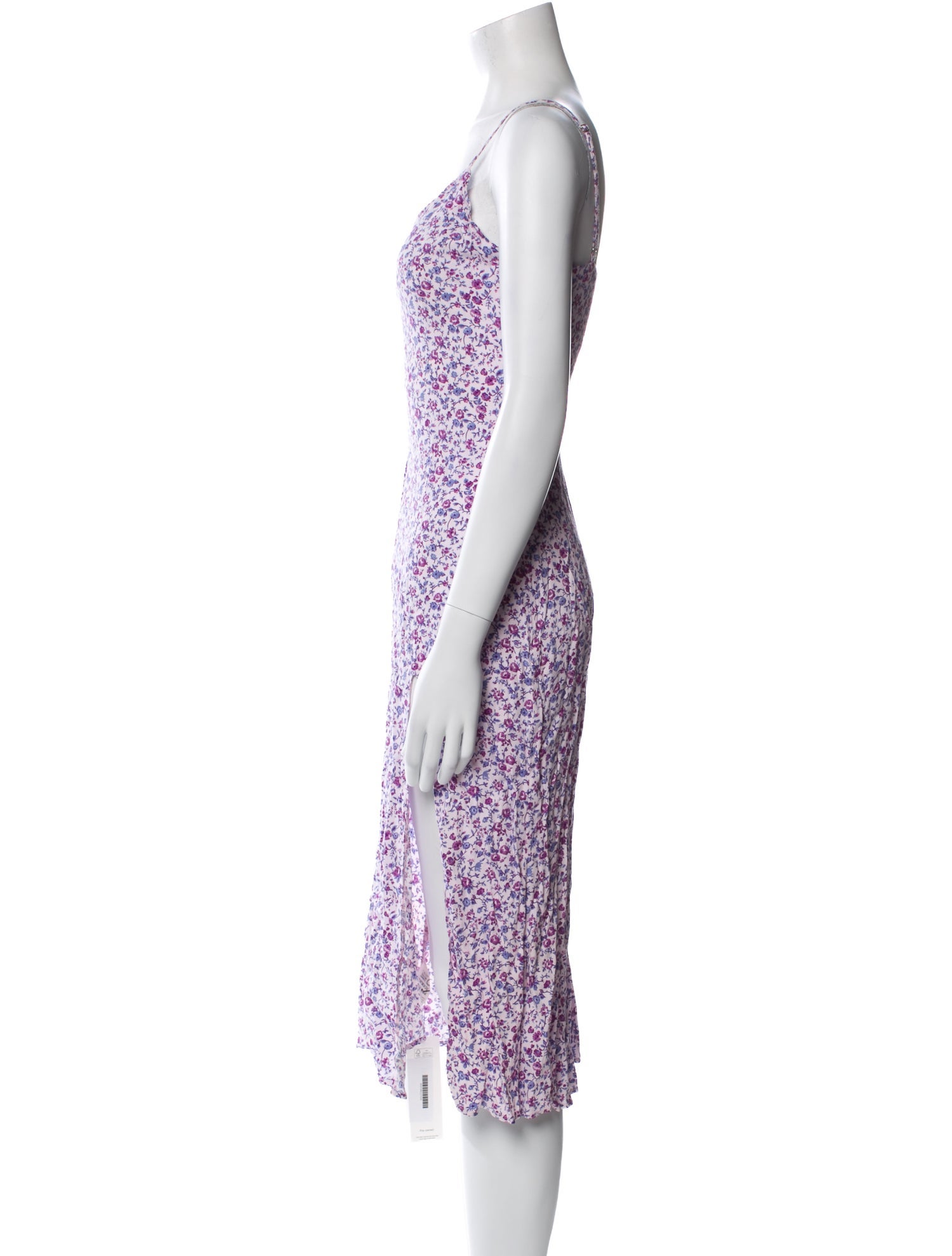 Reformation Floral Print Midi Length Dress