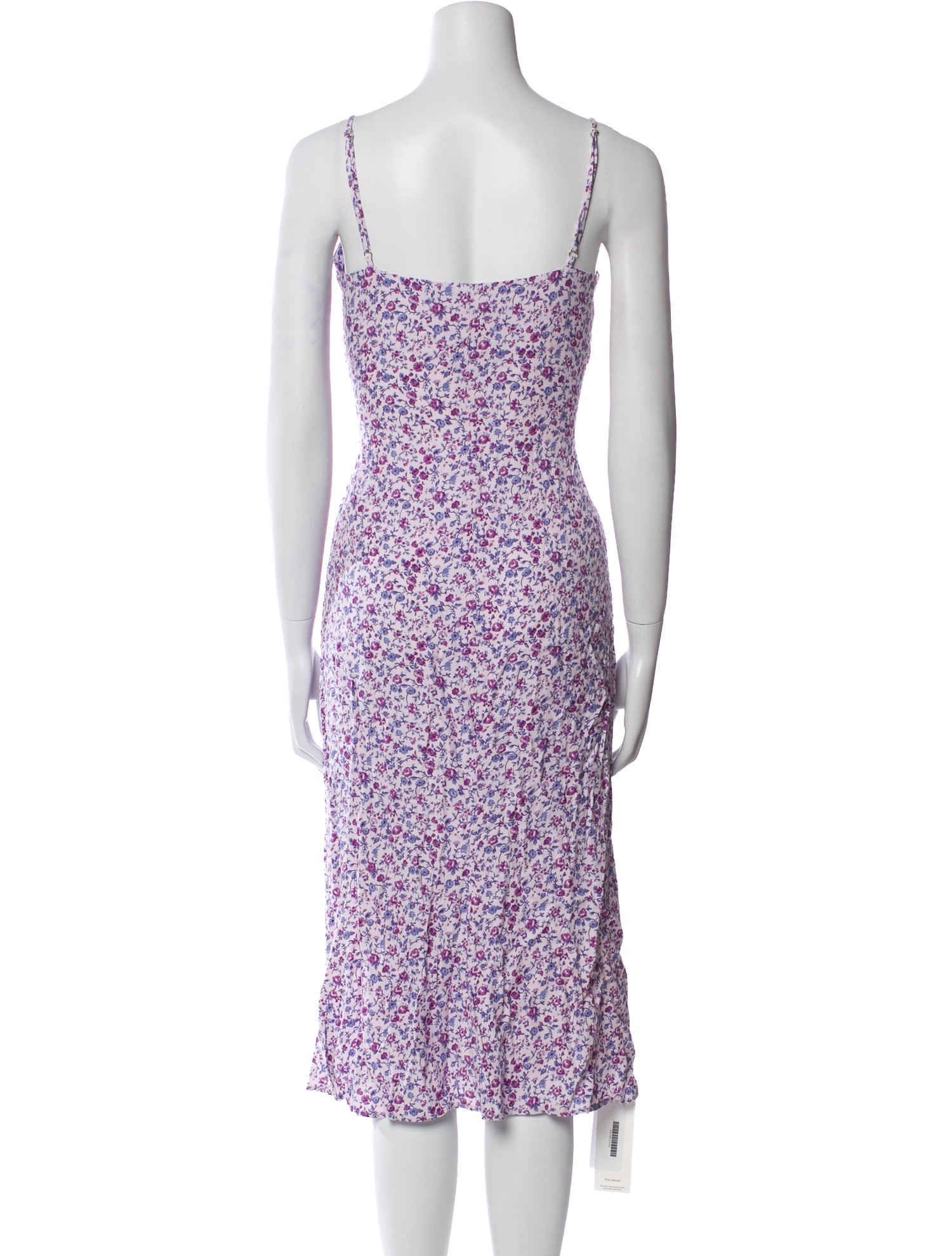 Reformation Floral Print Midi Length Dress