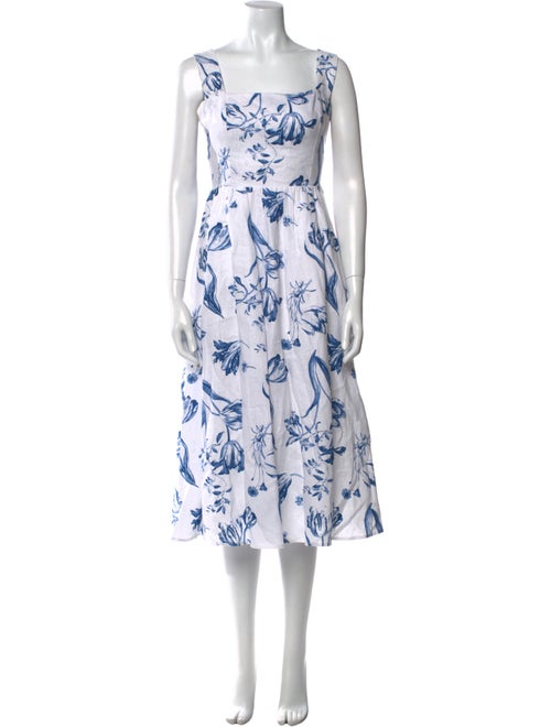 Reformation Linen Midi Length Dress