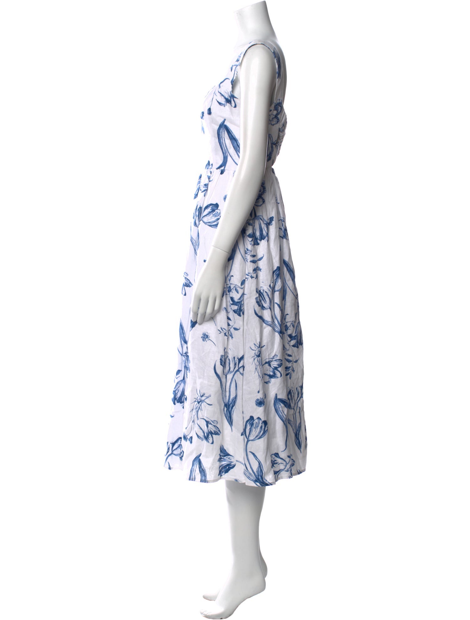 Reformation Linen Midi Length Dress