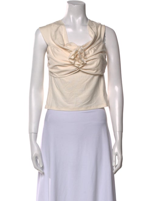 Reformation Cowl Neck Sleeveless Crop Top