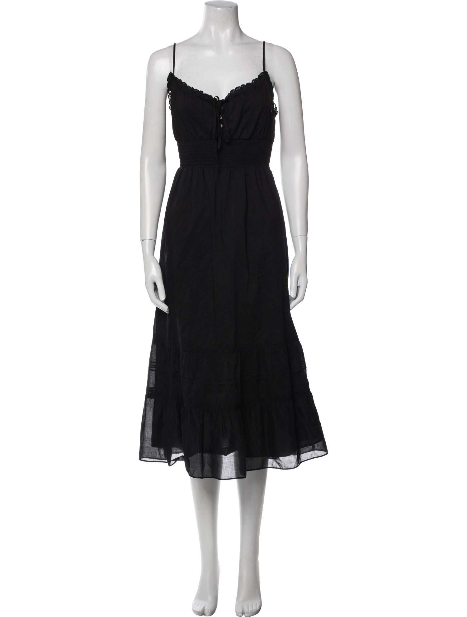 Reformation V-Neck Midi Length Dress