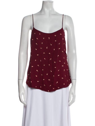 Reformation Printed Square Neckline Top