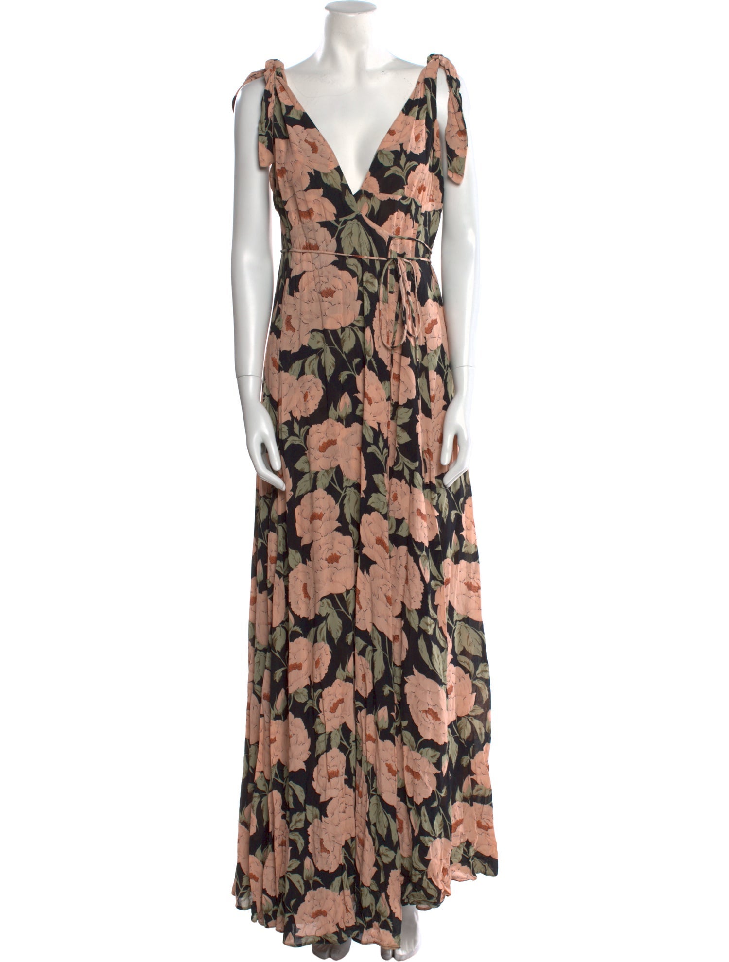 Reformation Floral Print Long Dress