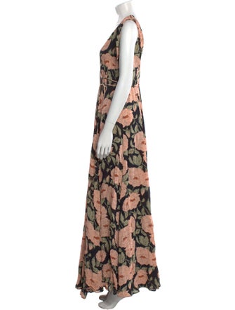 Reformation Floral Print Long Dress