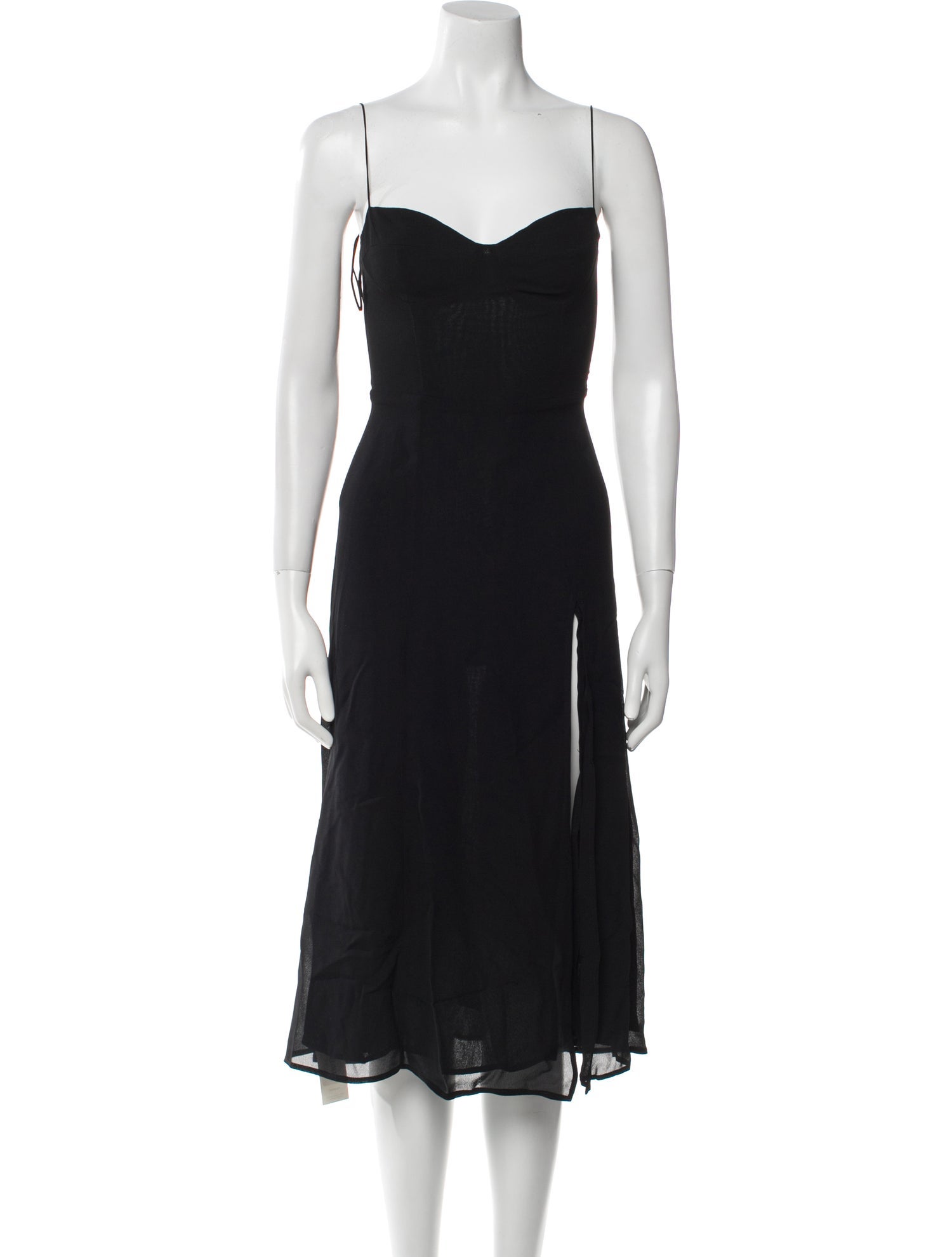 Reformation V-Neck Knee-Length Dress