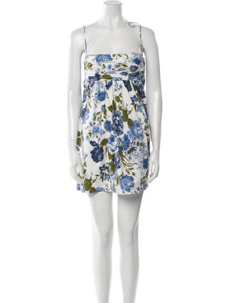 Reformation Floral Print Mini Dress