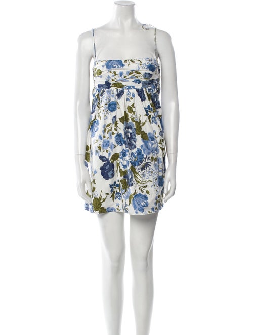 Reformation Floral Print Mini Dress
