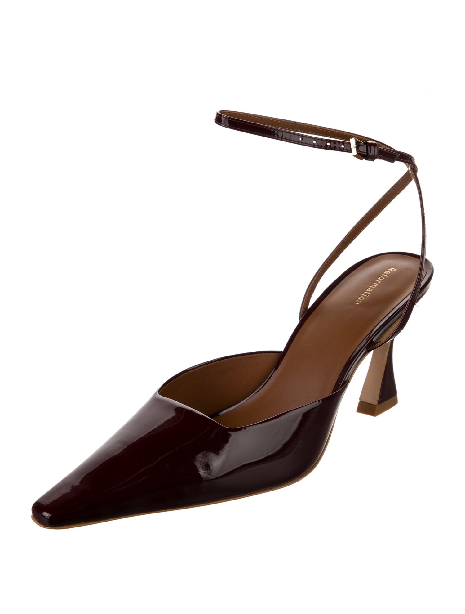 Reformation Leather Slingback Pumps