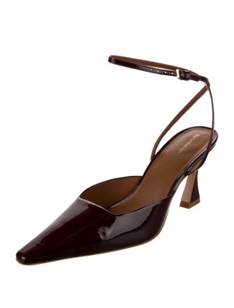 Reformation Leather Slingback Pumps