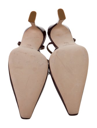 Reformation Leather Slingback Pumps