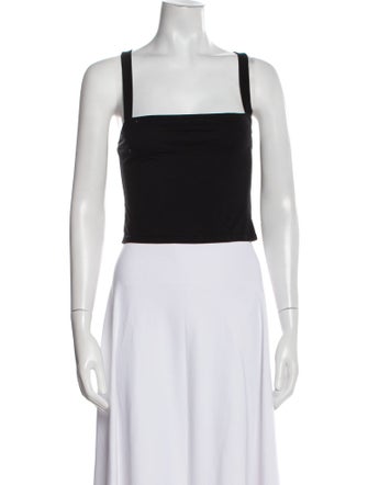 Reformation Square Neckline Sleeveless Crop Top