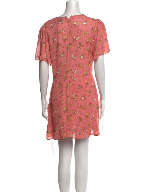Reformation Floral Print Mini Dress
