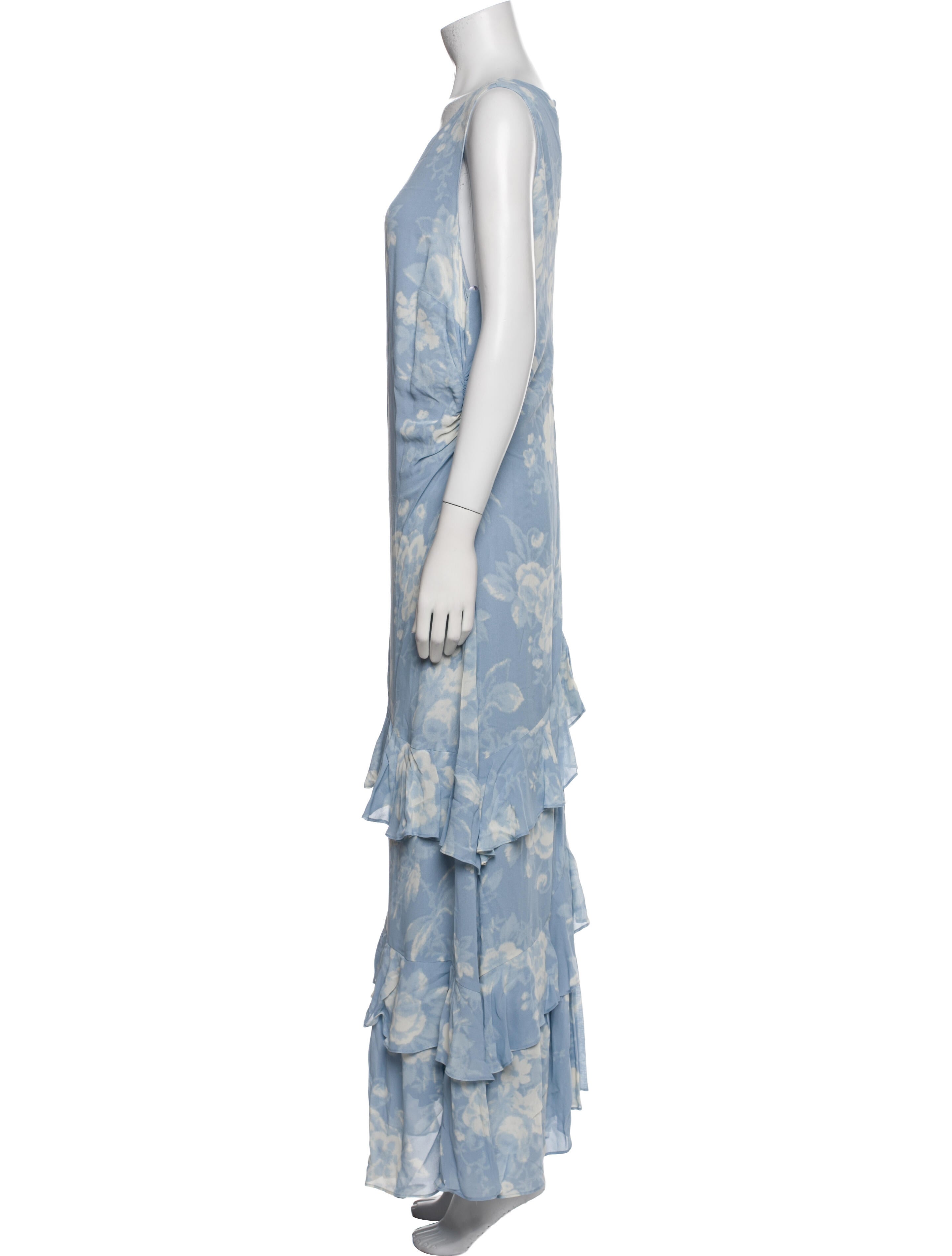 Reformation Floral Print Long Dress w/ Tags