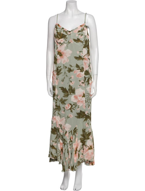 Reformation Floral Print Long Dress