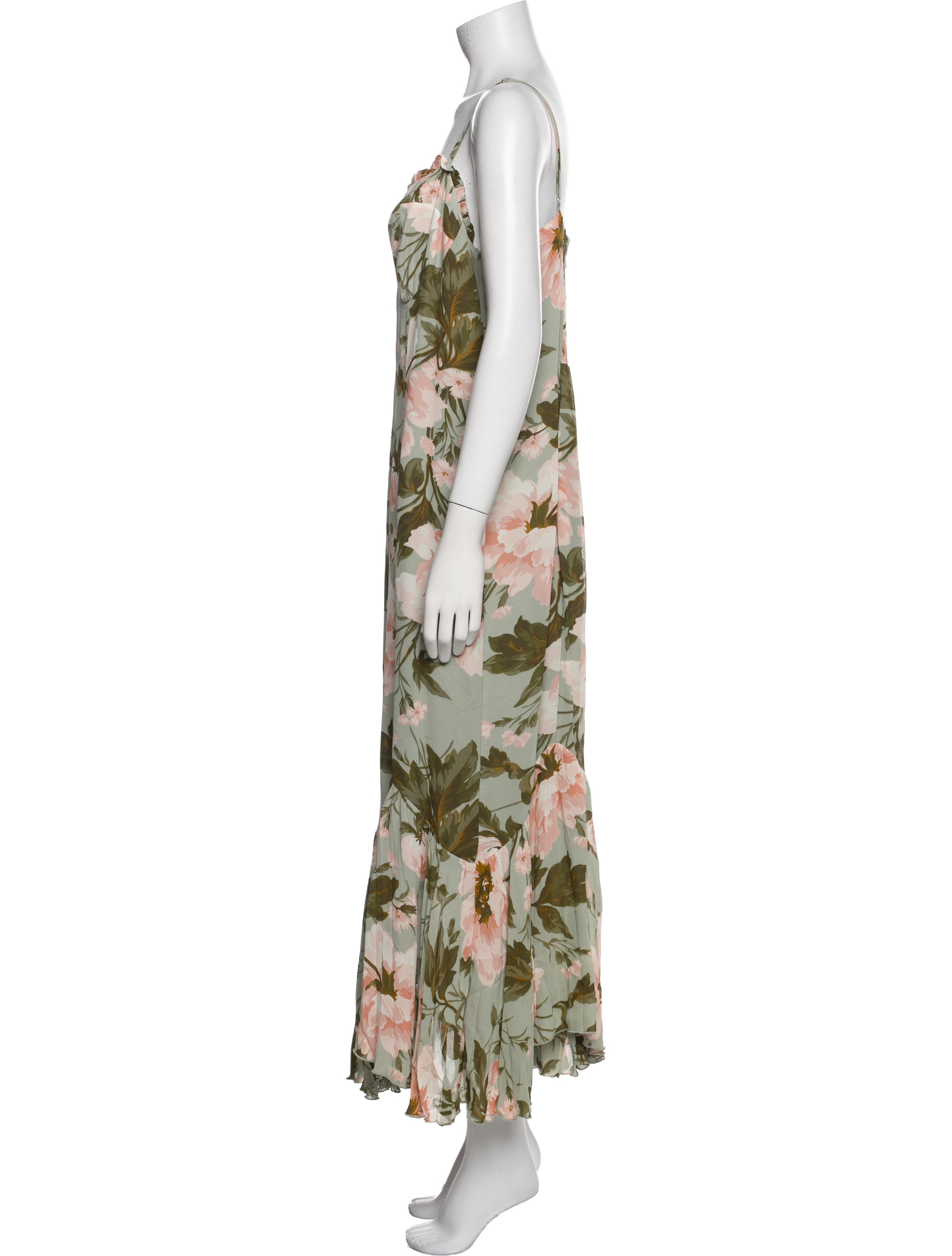 Reformation Floral Print Long Dress