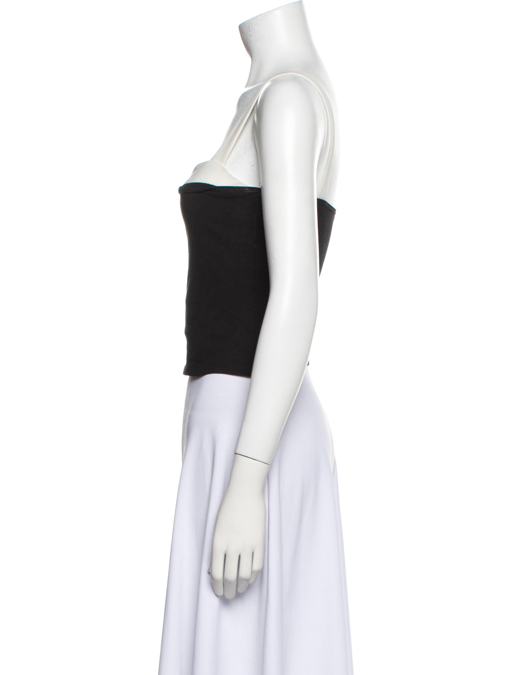 Reformation Square Neckline Sleeveless Crop Top