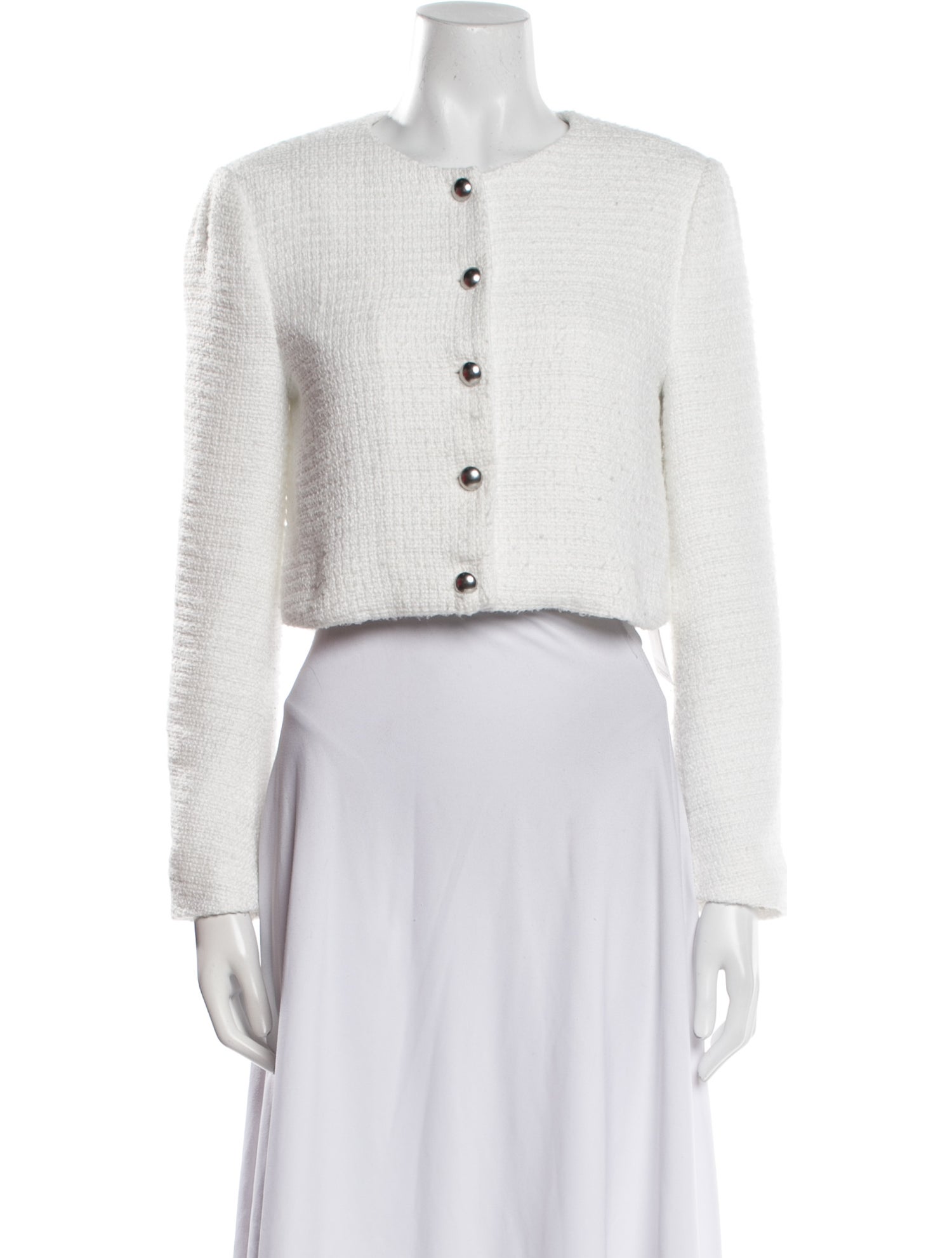 Reformation Tweed Pattern Evening Jacket