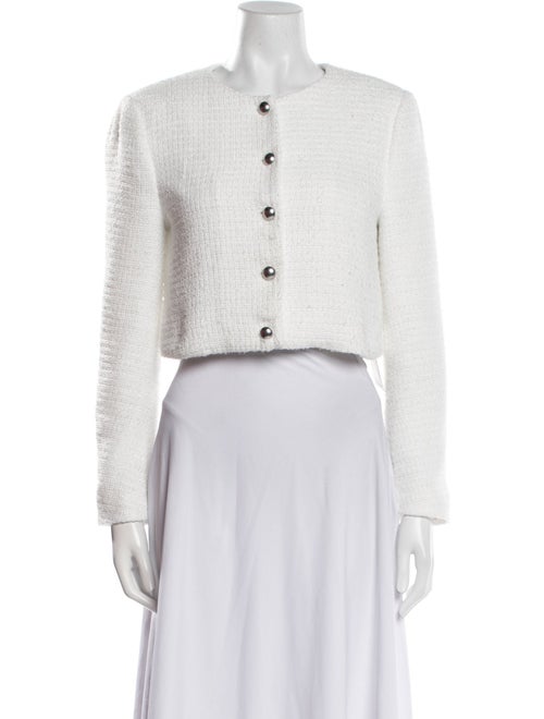 Reformation Tweed Pattern Evening Jacket