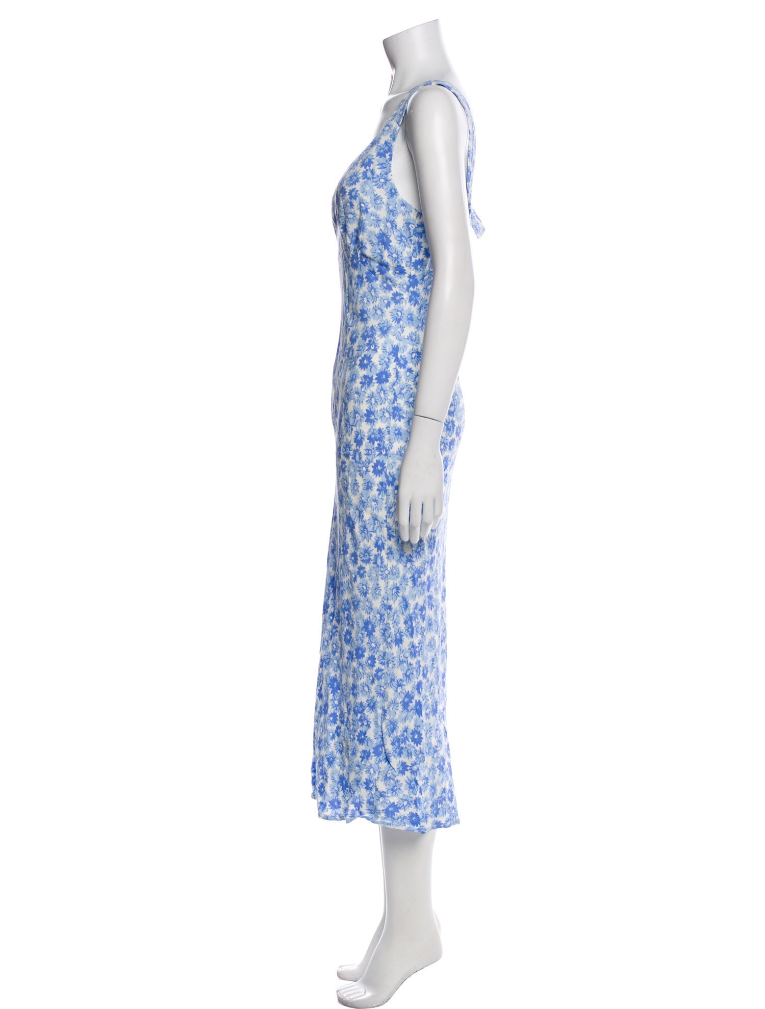 Reformation Floral Print Long Dress