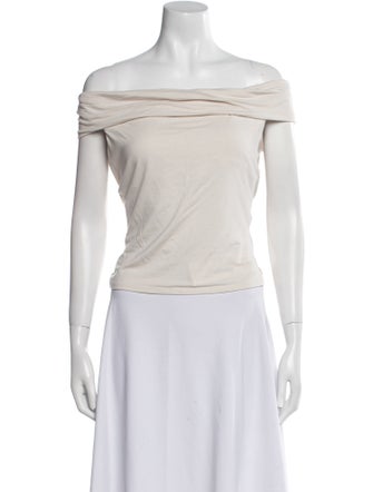 Reformation Off-The-Shoulder Short Sleeve Top