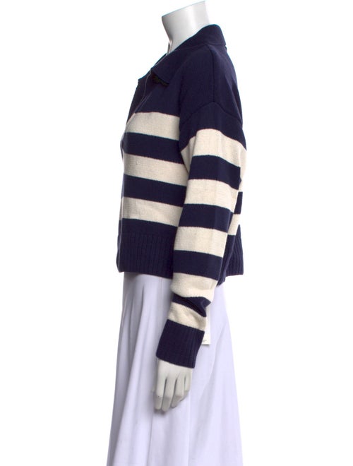 Reformation Striped V-Neck Sweater
