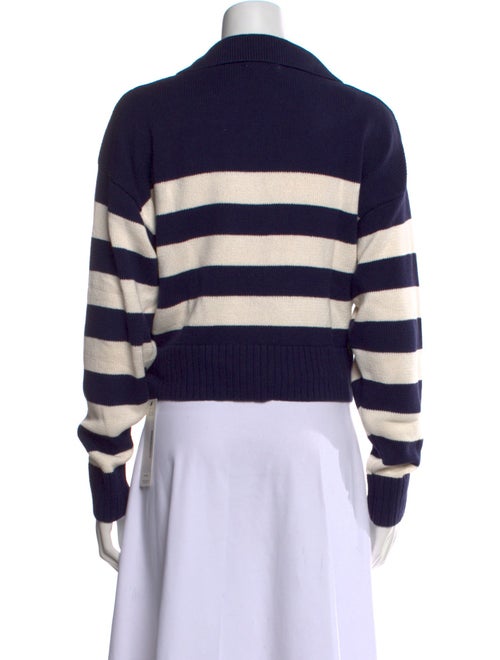 Reformation Striped V-Neck Sweater