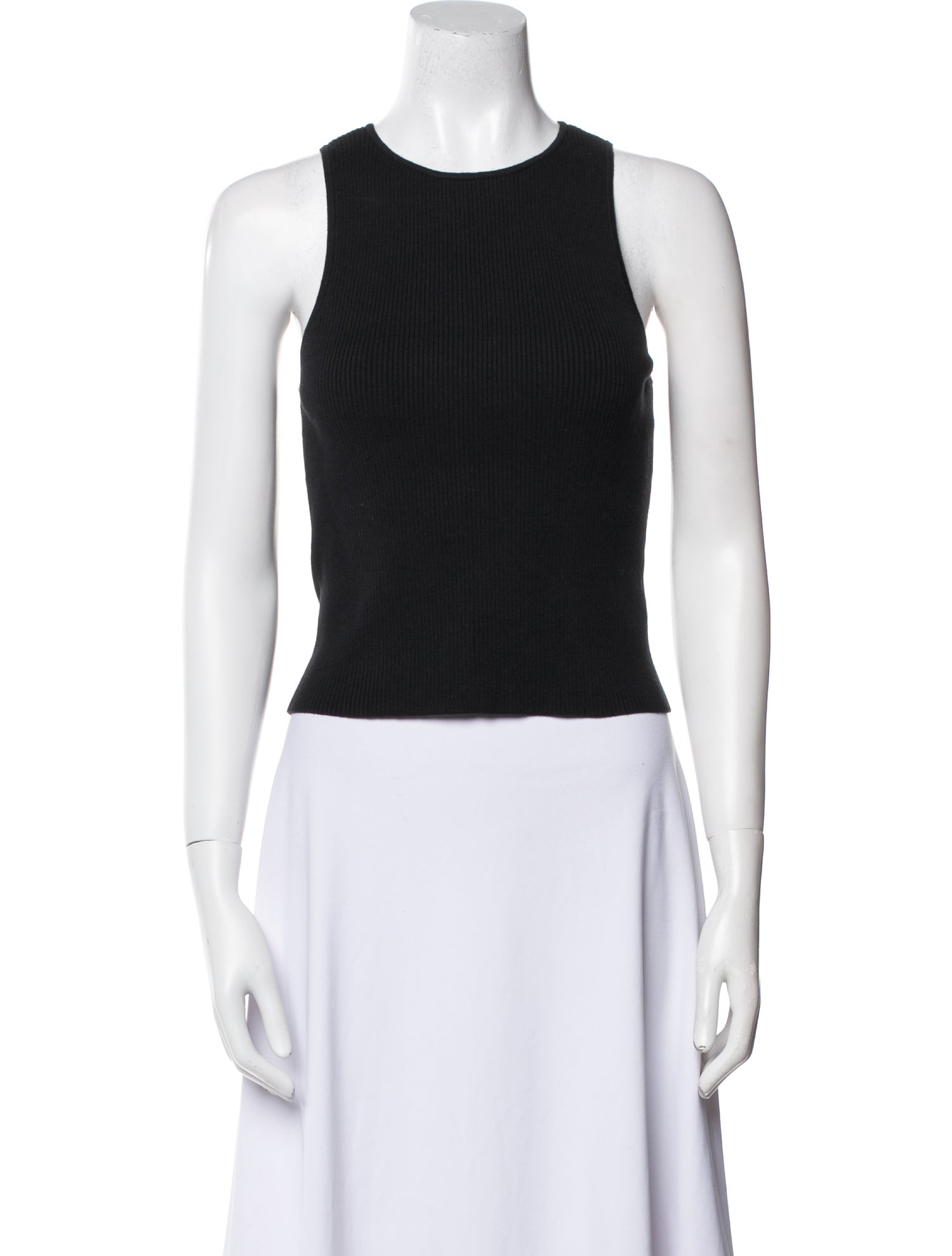 Reformation Crew Neck Sleeveless Crop Top