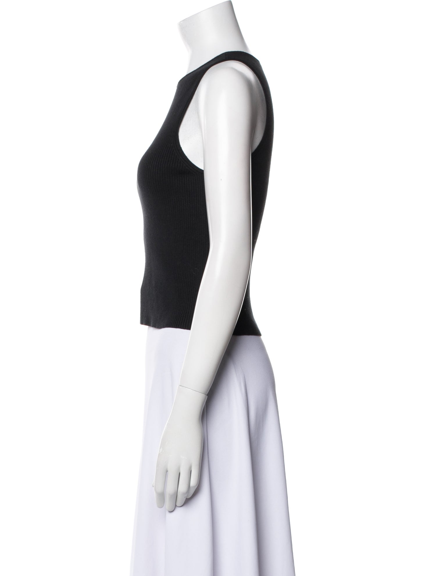 Reformation Crew Neck Sleeveless Crop Top