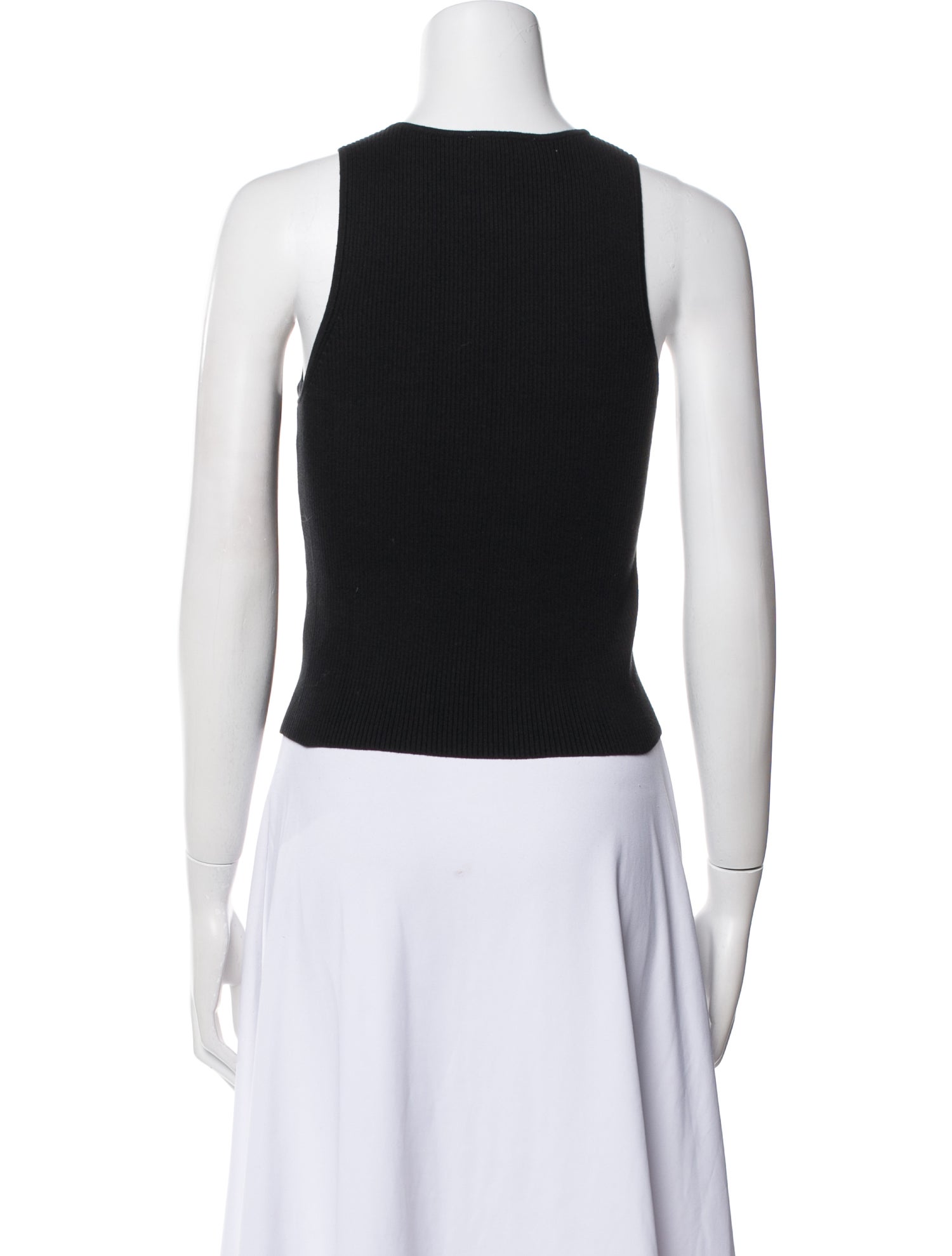Reformation Crew Neck Sleeveless Crop Top